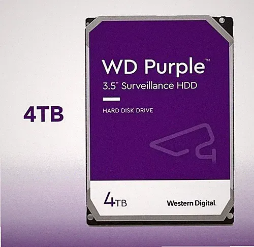 WD WD40PURX Purple 4TB Surveillance Hard Drive 3.5 Inch SATA 6Gb/s