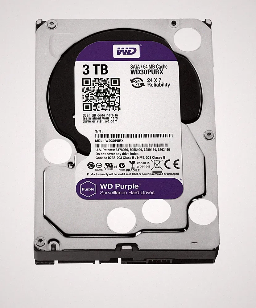 Western Digital Purple 3TB 5400 RPM 3.5 inch WD30PURX Surveillance Drive DVR